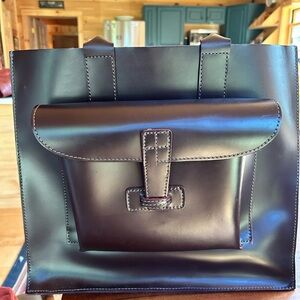 Agnes Baddoo’s leather Sac 2 burgundy